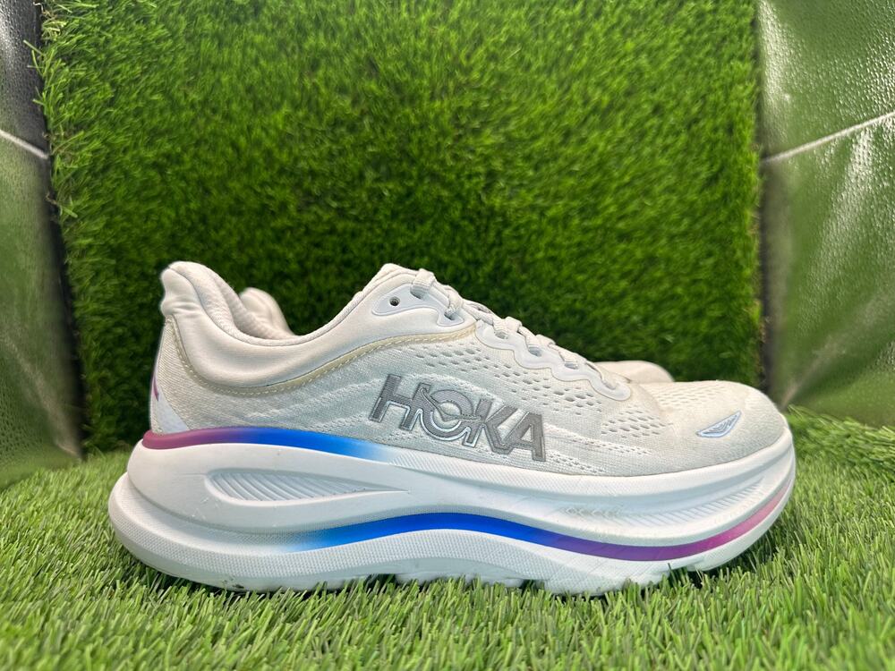 Hoka One One Bondi 9 1162014-CYWH Athletic Sneaker Women's 7D Gray Knit Running